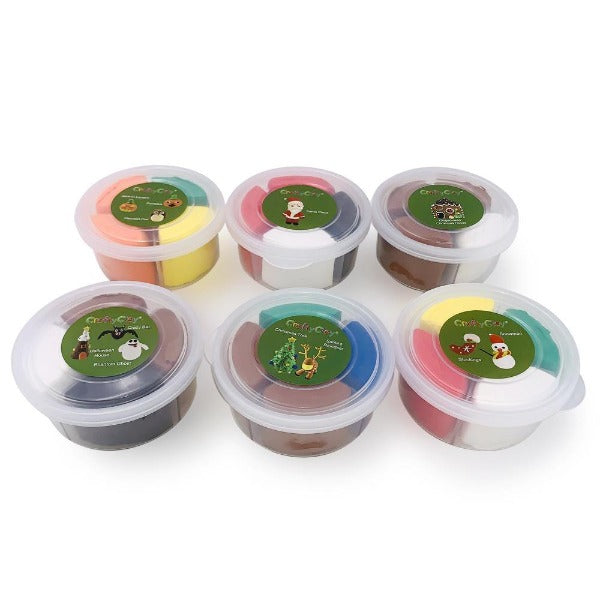 The "CHRISTMAS EDITION" Air Dry Modeling Clay Set for Kids - CraftyClay