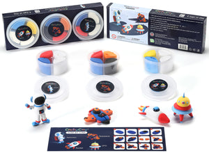 The Spacecraft 12 Color Premium Quality Air Dry Modeling Clays