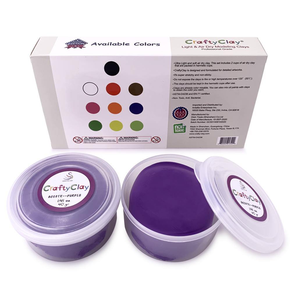 Purple Air Dry Modeling Clay