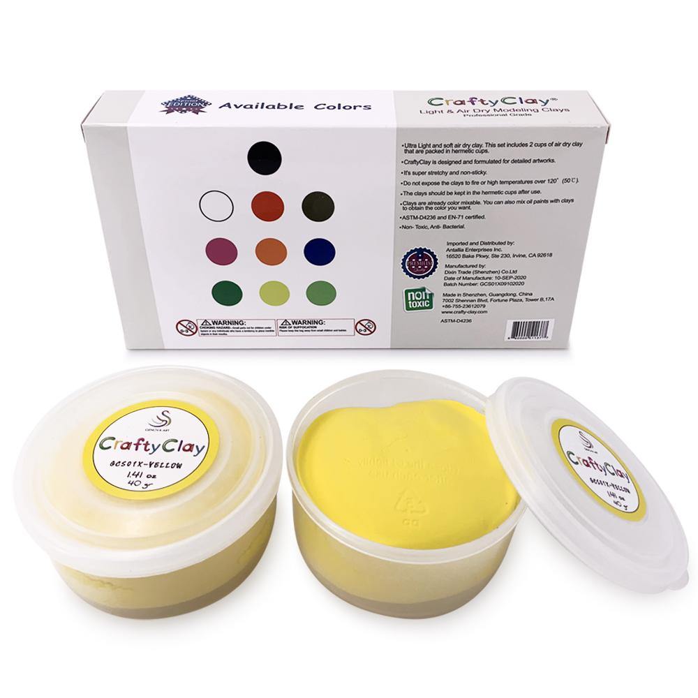 Yellow Air Dry Modeling Clay